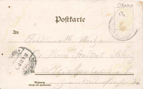 Altendorf Chemnitz Seifert’s Concert- und Ballhaus „Wiesenburg" Litho o 1901
