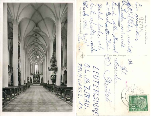 92224 Amberg Oberpfalz Martinskirche o 29.12.1955