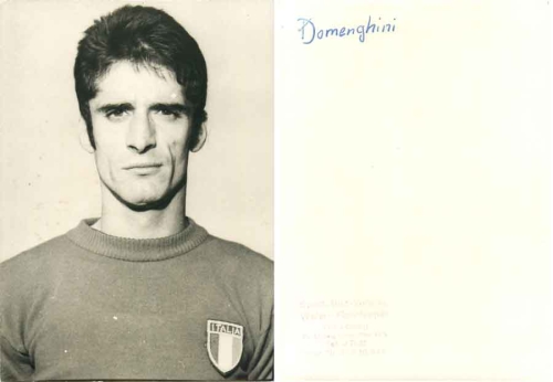 Angelo Domenghini soccer player Inter Milan real photo 18 x 13 cm around 1970 Sport-Bild-Vertrieb Walter Rohrlapper