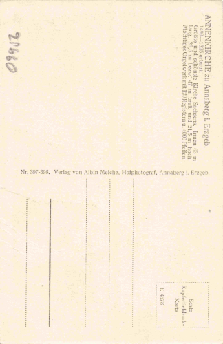 Annaberg-Buchholz St. Annenkirche Innenansicht * um 1930