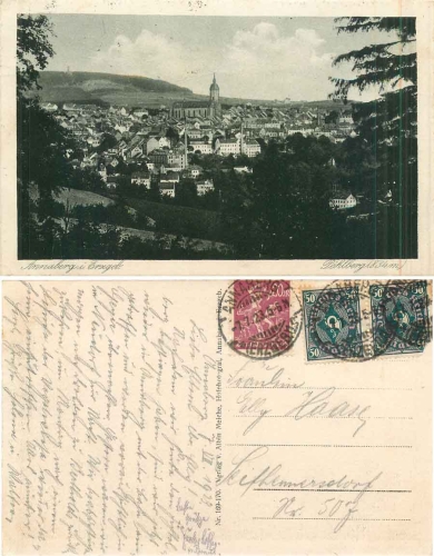 Annaberg Erzgebirge vom Pöhlberg o 7.7.1923