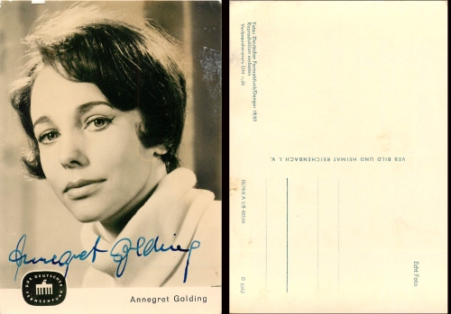 Golding Annegret Progress No. 18/63 original autograph