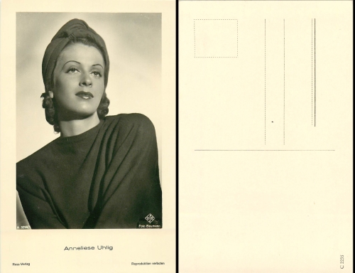Anneliese Uhlig Ross Verlag A 3299/1
