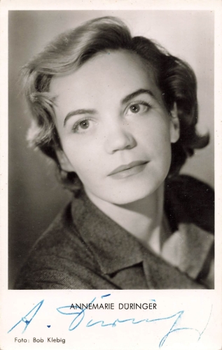 Düringer Annemarie original autograph Swiss actress