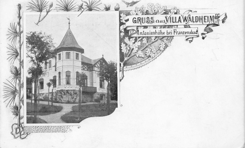 Antonienhöhe bei Franzensbad Villa Waldheim Böhmen * um 1900