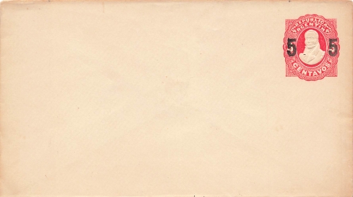 Argentina 5 Centavos auf 8 Centavos Ganzsachenumschlag um 1900
