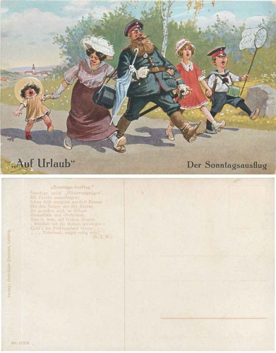 Arthur Thiele "On Vacation" The Sunday outing Series 153/8 *1916