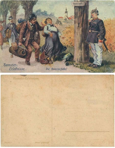 Arthur Thiele "Hamster Experiences" The Haster Trap Police Series 176/1 *1916