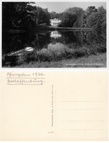 Aschaffenburg Schonbusch Schlosschen *1934