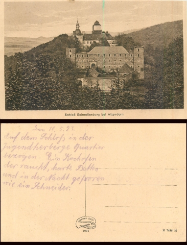 57439 Attendorn Schloss Schnellenberg gebr. ca. 1923