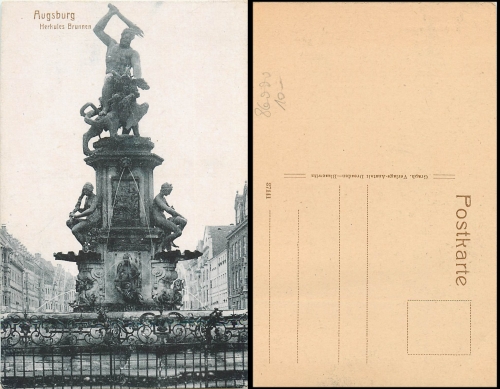 Augsburg Herkules Brunnen *ca.1920