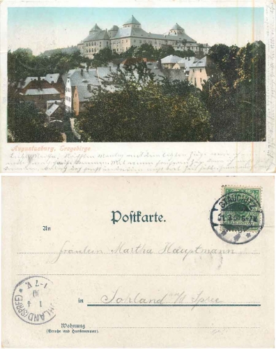 Augustusburg Schloss Erzgebirge o 31.3.1900