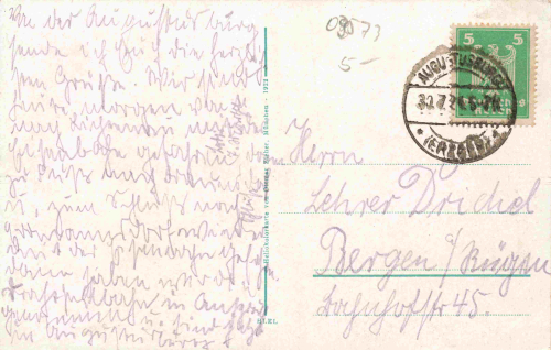 Augustusburg Sachsen Mehrbildkarte o 1924