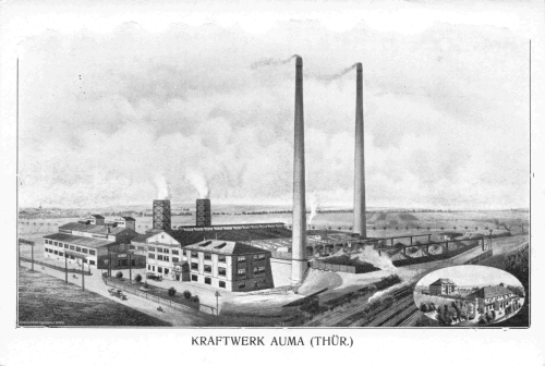 07955 Auma Thüringen Kraftwerk * um 1930