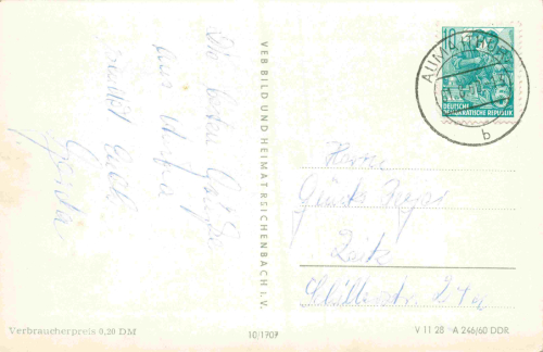 07955 Auma Thüringen Mehrbildkarte o 1960