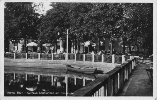 07955 Auma Thüringen Sophienbad am Kesselsee Kurhaus o 1932