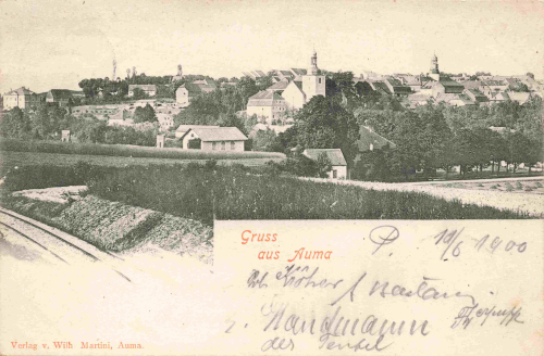 07955 Auma Thüringen Gruss aus... o 1900