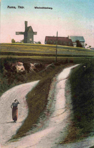 07955 Auma Thüringen Windmühlenberg * um 1920