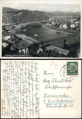 Aussig-Schreckenstein Bridge, o 23.2.1939