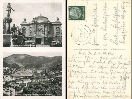 Aussig Stadttheater Sudetengau o 14.7.1939