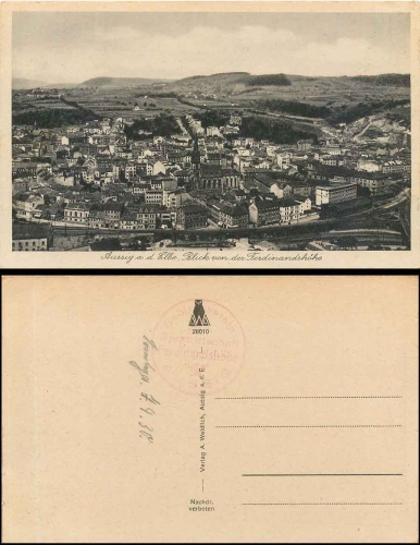 Aussig von der Ferdinandshöhe gebr. 1930
