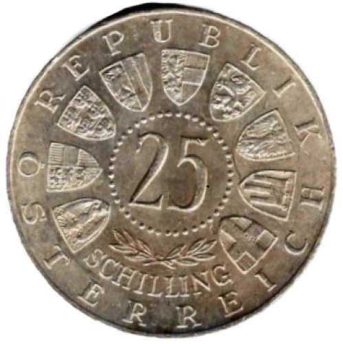 Österreich 25 Schilling 1958 Auer von Welsbach