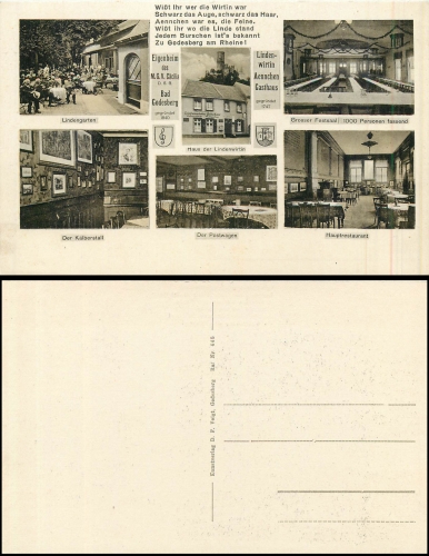 Bonn Bad Godesberg Lindenwirtin * ca. 1930