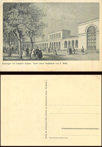 Bad Kissingen nach Stahlstich J. Buhl *ca. 1930