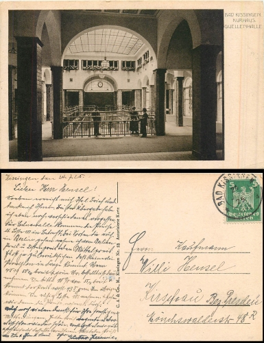 Bad Kissingen Kurhaus Quellenhalle o 24.7.1925