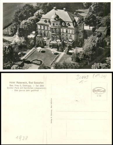 Bad Salzuflen Hotel Roseneck *ca.1930