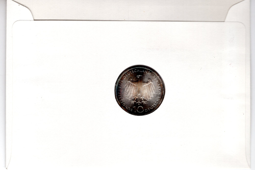 BRD Numisbrief mit 10 DM 1989 D 2000 Jahre Bonn 1991