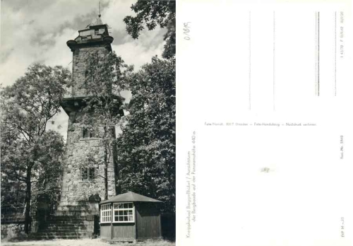 01819 Bad Berggießhuebel Aussichtsturm *1970 Hanich1840