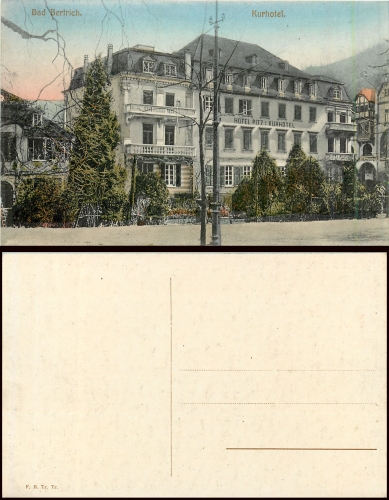 Bad Bertrich Hotel Bitz Kurhotel *ca. 1910