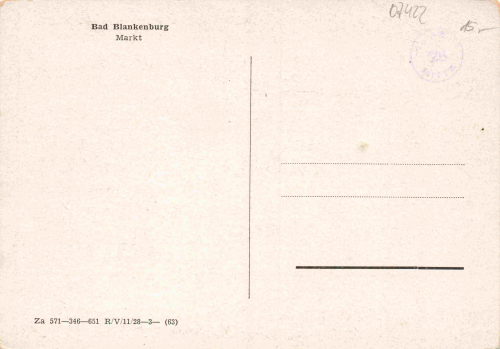 Bad Blankenburg Markt * 1963
