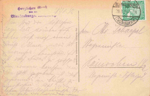Bad Blankenburg evangelisches Allianzhaus o 1925
