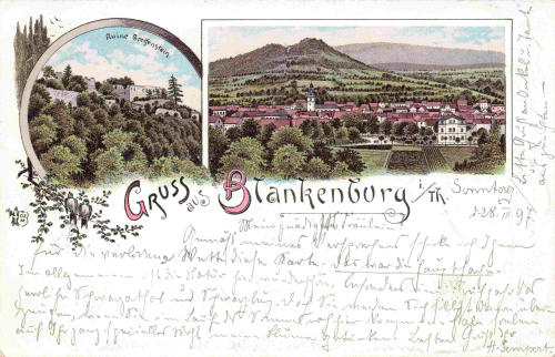 Bad Blankenburg Thüringen Litho o 1897