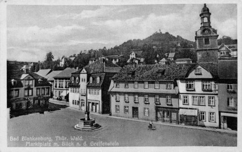 Bad Blankenburg Marktplatz o 1941