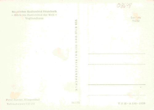 Bad Brambach Vogtland Vogtlandhaus * 1962