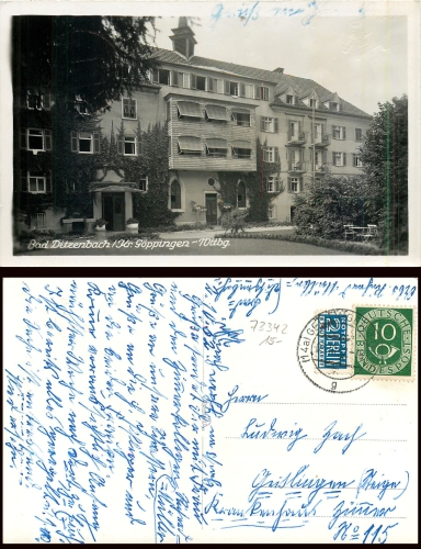73342 Bad Ditzenbach o 3.10.1952