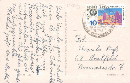 Bad Düben Mehrbildkarte o 1969