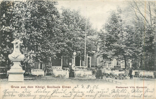Schönebeck Bad Elmen Restaurant Villa Bismarck o 9.5.1906