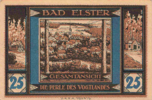 Bad Elster Vogtland Notgeldschein um 1920