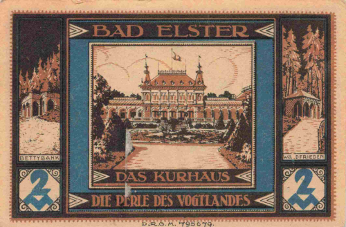 Bad Elster Vogtland Notgeldschein um 1920