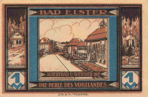 Bad Elster Vogtland Notgeldschein um 1920