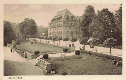 Bad Elster Vogtland Hotel Sachsenhof * um 1930 Deutsche Heimatbilder
