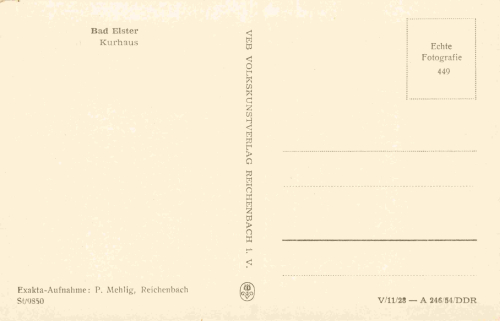 Bad Elster Vogtland Kurhaus * 1954