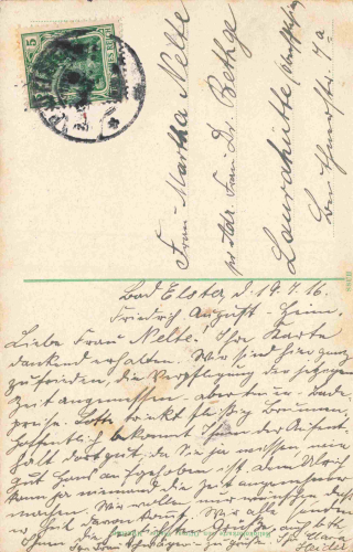 Bad Elster Vogtland Kaufmanns Erholungsheim o 1916