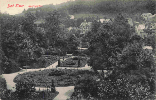 Bad Elster Vogtland Rosengarten o 1916