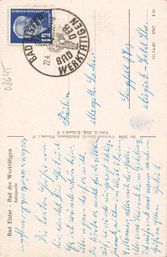 Bad Elster Vogtland Salzquelle o 1952