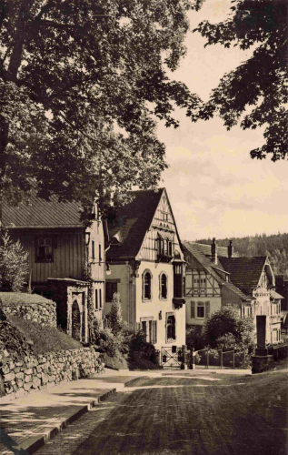 Bad Elster Vogtland Kirchstrasse mit Villa Neptun * 1962